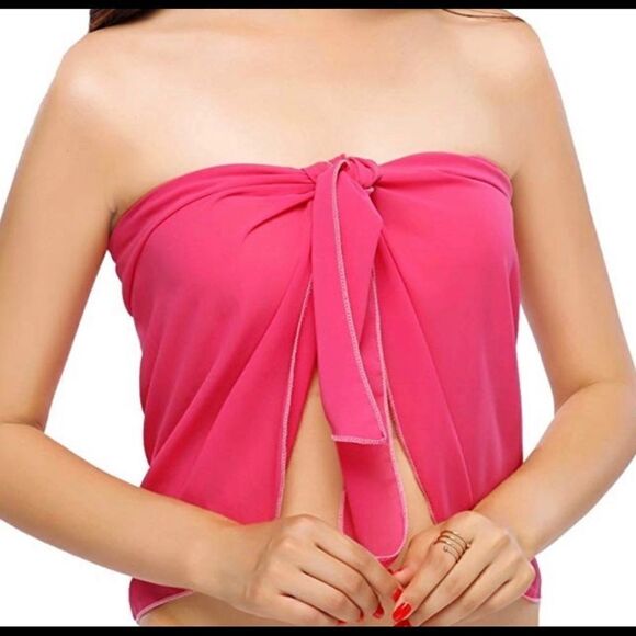 Wrap Beach Swimwear Short/Knee Length/Long Cover Up Pareo Swimsuit Wrap - Picture 3 of 7